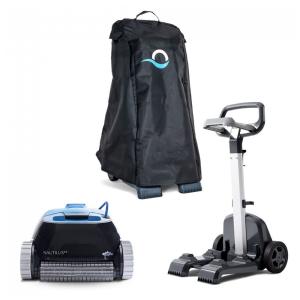 Robô Aspirador para Piscinas Dolphin Nautilus CC, Preto, Escova Ativa para Limpeza de Paredes, Cesto de Filtro Top-Load, Cabo 15m