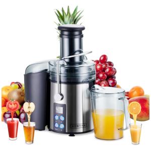 Centrífuga de Frutas com 3 Velocidades, Aço Inox, 1100W, 110v, KOGNITA, Prateado