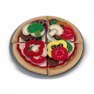 Kit Pizza de Feltro para Brincar com 42 Peças para Crianças Acima de 3 Anos, Melissa & Doug
