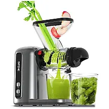 MAMAS CHOICE Centrífuga de Frutas, 2 Velocidades, Aço Inoxidável, 150W, 110V, Cinza Escuro