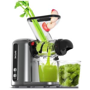 MAMAS CHOICE Centrífuga de Frutas, 2 Velocidades, Aço Inoxidável, 150W, 110V, Cinza Escuro