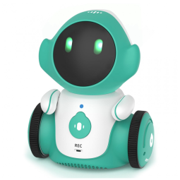 Brinquedo Robô Interativo Recarregável com Falas, Sensor de Toque e Controle de Voz, GILOBABY, Verde