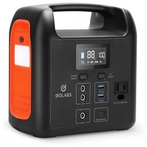GOLABS Gerador de Energia Solar Portátil 204Wh PD 60W USB C e QC 3.0, 110V, 160W, Preto