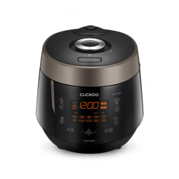 Panela de Arroz Elétrica 2.4L, com 12 Predefinições e Tela LCD, 110v, CUCKOO CRP P1009SB, Preto