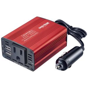 versor de Potência W 12V Para AC 1 Tomada, 2 Portas USB, 110v, BAPDAS BP IN 150, Vermelho