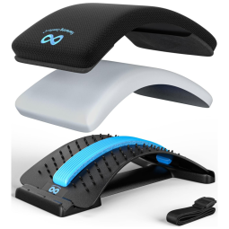 Massageador para Lombar Placa de Descompressão da Coluna com 88 Nódulos para Alívio da Dor, EVERLASTING COMFORT, Preto