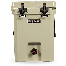 Cooler Térmico Portátil 20 Litros com Alça e Porta Copos, CAMP ZERO, Bege