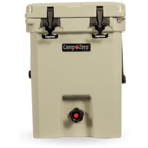 Cooler Térmico Portátil 20 Litros com Alça e Porta Copos, CAMP ZERO, Bege