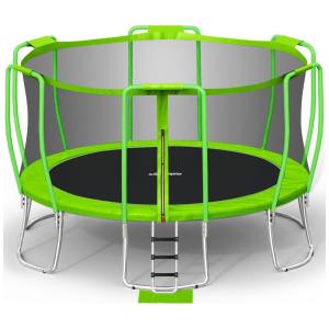 Zupapa No Gap Design 16 15 14 12 10 Trampolim de 8 pés para crianças com rede de segurança 425LBS Capacidade de peso Trampolins de quintal