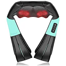 Massageador Shiatsu Elétrico Portátil 3D para Ombros e Costas, Bivolt, NEKTECK LMS 801, Preto