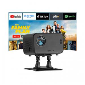 Mini Projetor XuanPad Cinza Escuro WiFi 6 Bluetooth Suporte 4K 1080P M10