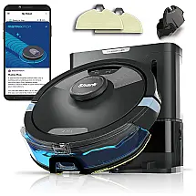 Aspirador de Pó Robô Shark RV2610WA com Conexão via APP WI FI, Auto Carregamento e Mapeamento Multinível, 110V, Preto