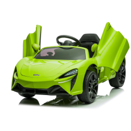 Carro Elétrico Infantil 2 Assentos com 3 Velocidades e Controle Remoto, Bateria 12V, POSTACK, Verde