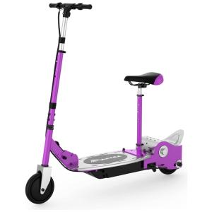 Patinete Elétrico para Crianças de 6 a 12 anos com Bateria até 1H e Atinge até 16km, Peso Max 70kg, MAXTRA E120, Roxo