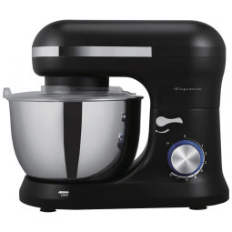 Batedeira Planetária Retro Elétrica 4.5L com 6 Velocidades Aço Inoxidável 380W, 110v, FRIGIDAIRE ESTM020 BLACK, Preto