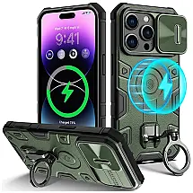 Capa para Iphone 14 Pro Max de Alta Resistencia Nível Militar, Wefor, Verde