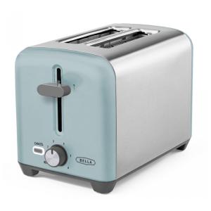 Torradeira Elétrica 2 Fatias com 6 Níveis de Tostagem e Bandeja de Migalhas Removível, 110V 750W, BELLA, Azul