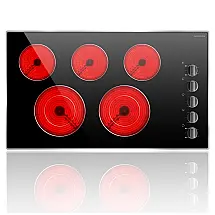 Cooktop Elétrico Noxton com 5 Queimadores e Controle por Botão