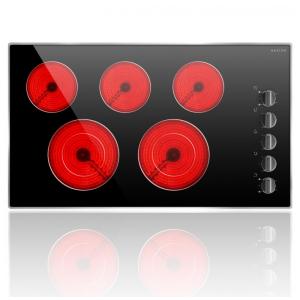 Cooktop Elétrico Noxton com 5 Queimadores e Controle por Botão