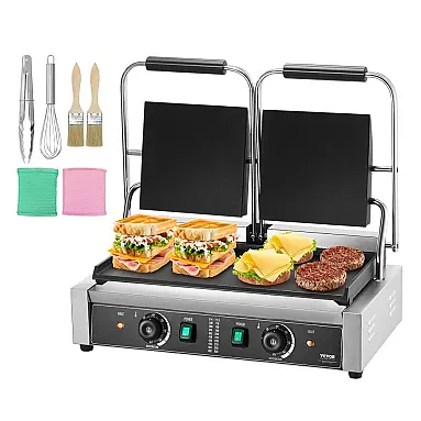 Prensa 3600W Panini Maker Antiaderente,