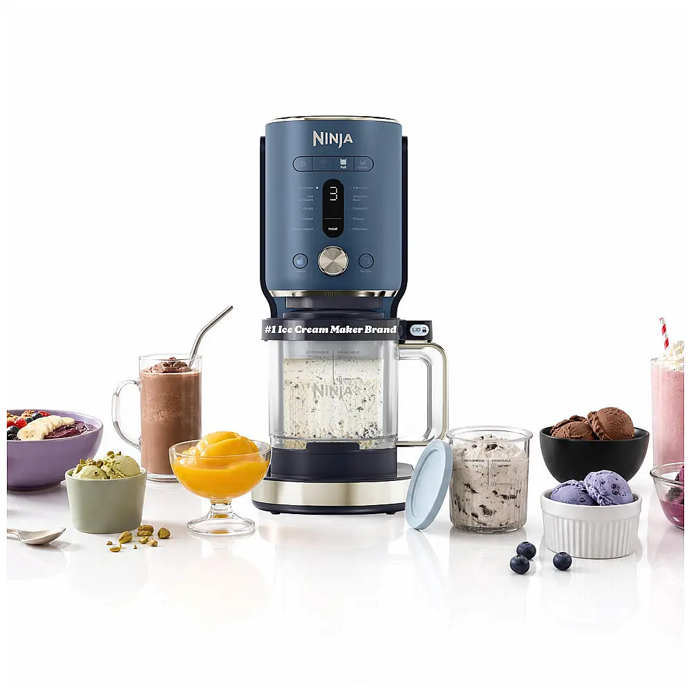 Sorveteira Ninja CREAMi XL 11-em-1 NC601 24 oz Com 2 Potes Para Sorvete, Sorbet e Gelato