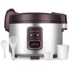 Panela de Arroz 13L com Modo de Aquecimento Automático, 1350W 110V, YOLLNIA WEYX13A, Vermelho e Prata