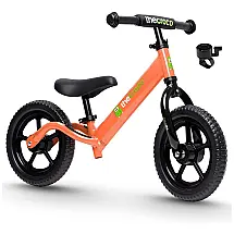 Bicicleta Infantil sem Pedal Ultra Leve e Resistente para Crianças de 2 a 5 Anos, Croco, Laranja