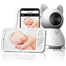 Babá Eletrônica AngelLooka Câmera 1080p com Visão Noturna, Sensor de Temperatura, Notificações e Áudio de 2 Vias