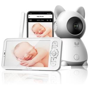 Babá Eletrônica AngelLooka Câmera 1080p com Visão Noturna, Sensor de Temperatura, Notificações e Áudio de 2 Vias