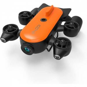 Drone Aquático Inteligente com Câmera 4K UHD, Vídeo e Luz LED, XUERUIGANG, Laranja