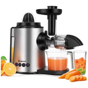 Espremedor de Sucos, 2 em 1, 110v, SAGNART, Prateado