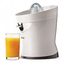 Espremedor de citrinos elétrico com bico de aço inoxidável e filtro, TRIBEST CS 1000, Branco