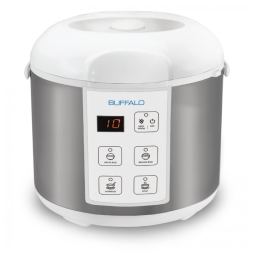 Panela de Arroz Elétrica Buffalo 1.2L, com Controle de Temperatura, 110V, Branca