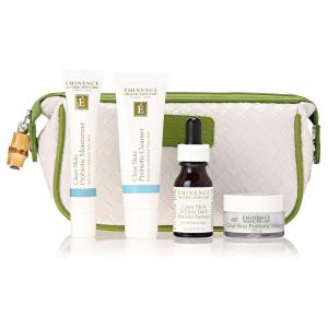 Kit Skincare Completo 4 Produtos com Necessaíre, EMINENCE EM 919CLR, Verde