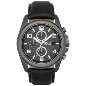 Relógio Masculino Analógico Quartzo de Couro, RELIC BY FOSSIL ZR15795, Preto