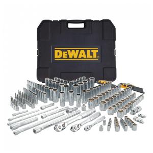 Conjunto de Ferramentas Mecânicas com Maleta de Transporte, 192 Peças, DEWALT DWMT75049, Amarelo