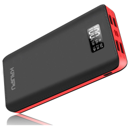 Powerbank Carregador 24000 mAh Carregador Display LCD Escritório Viagem, KENRUIPU 4351478790, Vermelho