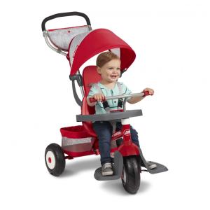 Triciclo Carrinho de Bebê Radio Flyer Ultimate All-Terrain Stroll 'N Trike Vermelho 4 em 1 para 1-5 Anos