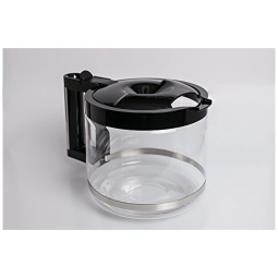 Jarra de Vidro 1L para Reposição, Compatível com os modelos 3066 3067 3093 3094 3111 3112 KF140 KF863, DELONGHI 7313283649, Água