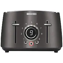 Sencor STS6078BK Torradeira de 4 Fatias com Botão Digital, 110V, Preto