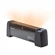 Aquecedor de Rodape Comfort Zone CZ650B Preto Conveccao 1500W Termostato Digital 2 Niveis 90,81 cm 120V