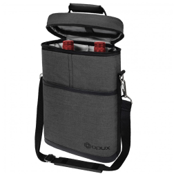 Bolsa Térmica para Vinhos OpuX 2: Portátil, à Prova de Vazamentos, Ideal para Piqueniques e Presente de Natal, 30 cm de Comprimento
