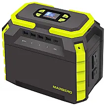 MARBERO Gerador de Energia Solar Portátil com Tomada Bivolt AC e 3 USB QC3.0, 60000mAh, Preto
