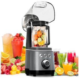 Liquidificador 1,3L com Baixo Ruído à Prova de Som e Trava de Segurança, 110V 800W, Feekaa, Preto