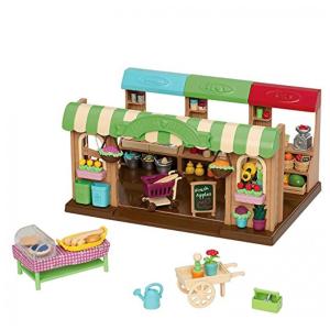 Lil Brinquedo Loja com Acessórios, para Crianças de 3 Anos ou Mais, LIL WOODZEEZ 6126Z, Verde