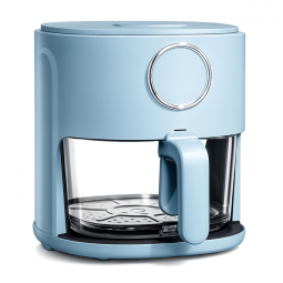 Fritadeira Elétrica Air Fryer COOK WITH COLOR Azul Ardósia 3,8L Cesta de Vidro 6 Programas 1200W 110V