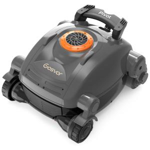 Robô Aspirador de Piscina sem Fio com Capacidade de Escalar Parede e Sucção Forte, 110V, Gosvor Pivot, Cinza