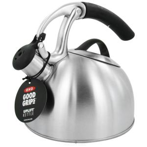 Chaleira de Chá 2L com Apito, Aço Inoxidável, OXO BREW 71190, Prateado