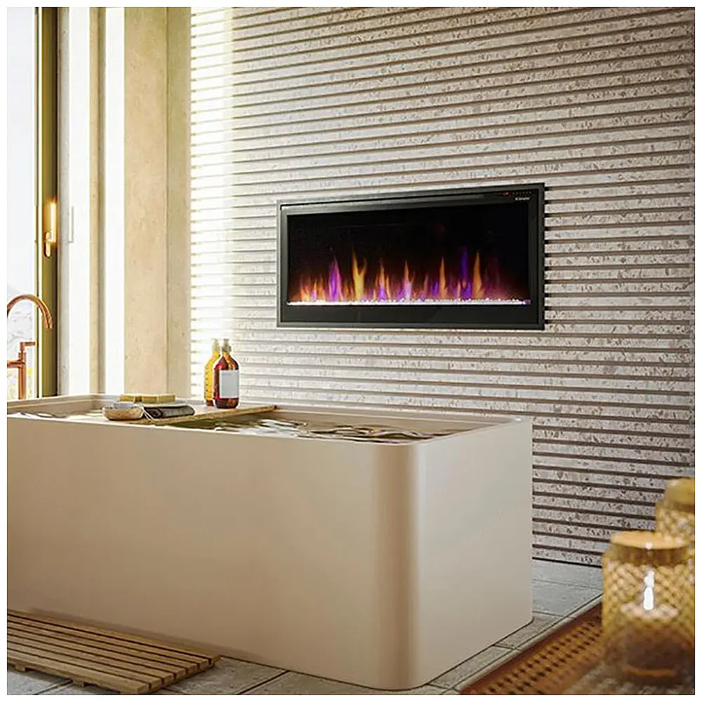 Lareira Elétrica Dimplex 107x50cm 1500W Multi-Fire Cristais LED Embutir 110V — foto 2