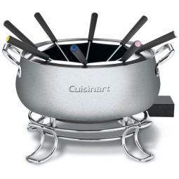 Panela de Fondue Elétrica 3L com 6 Garfos Aço Inoxidável, 1000W, 110v, CUISINART non 26268, Prateado